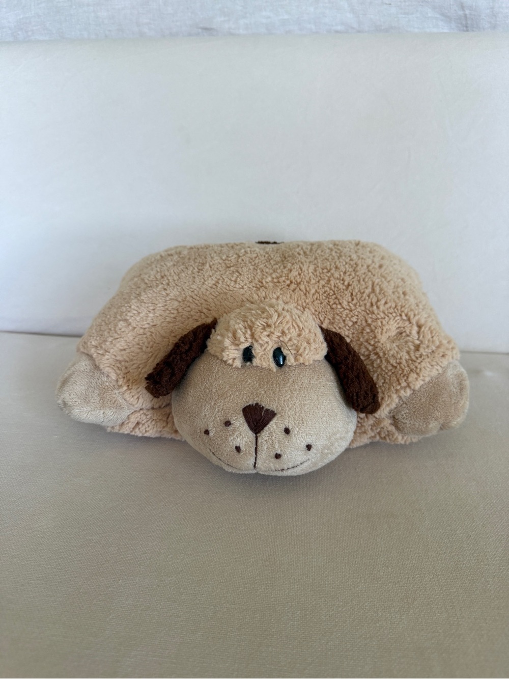 brown Pillow Pets Snuggly Puppy pillow plush stuffed animal dog